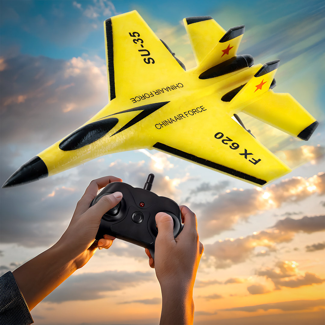 RC Plane SU35 2.4G – LED Light Remote Control Airplane for High-Flying Fun