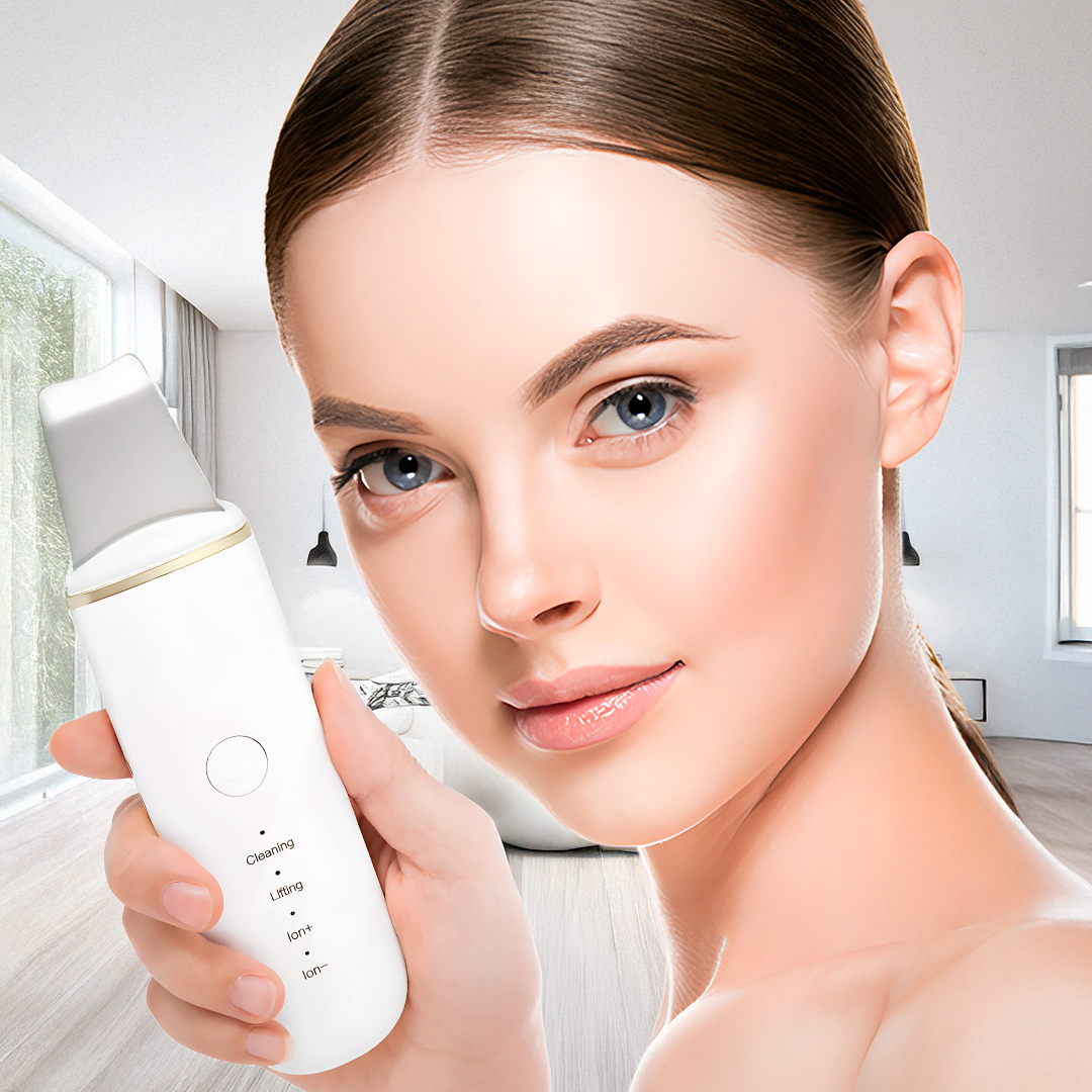 Ultrasonic Skin Scrubber Blackhead Remover – Deep Facial Cleansing & Exfoliation