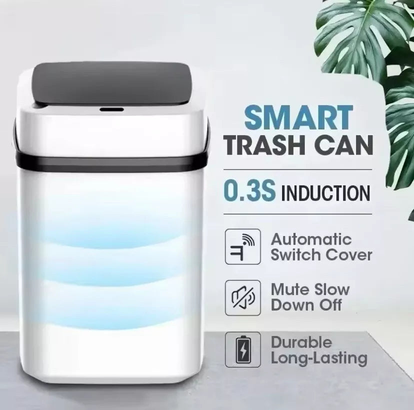 Self Changing Automatic Trash Bin - Electric Waste Bin for Home