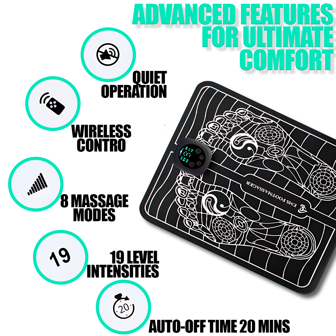 EMS Foot Massager – Relax, Relieve Pain & Improve Circulation