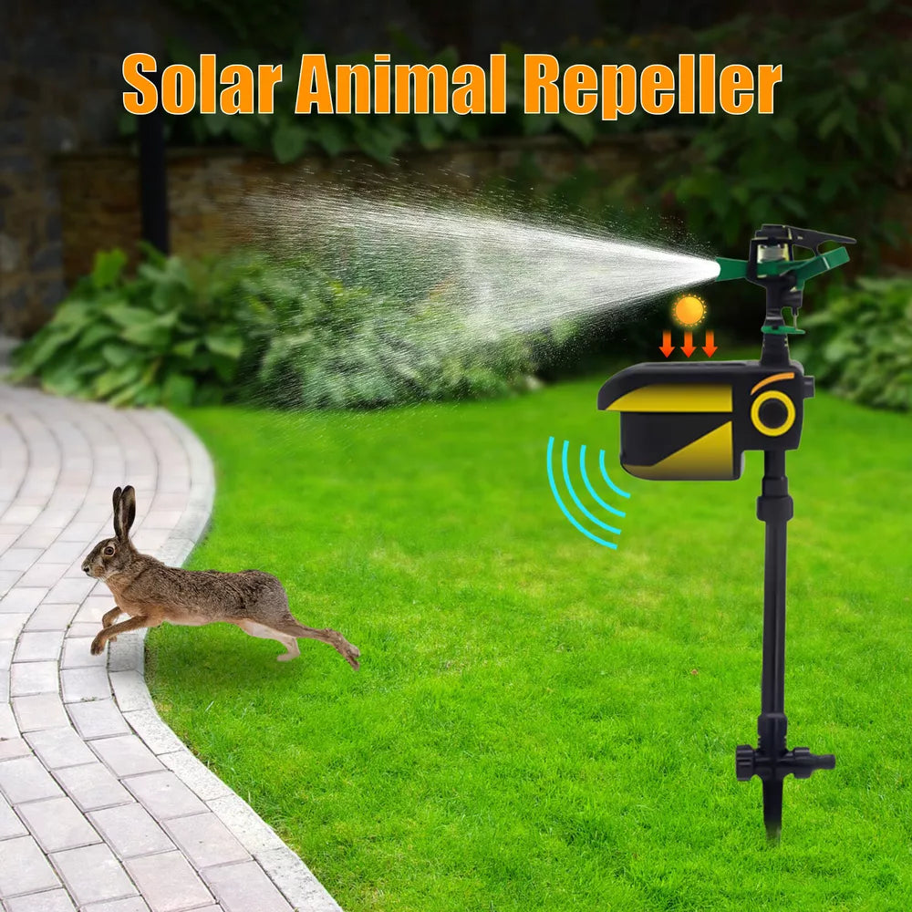 Automatic Motion-Activated Animal Repellent Garden Sprinkler - Animal Sensor Outdoor Lawn Yard Water Sprinkler