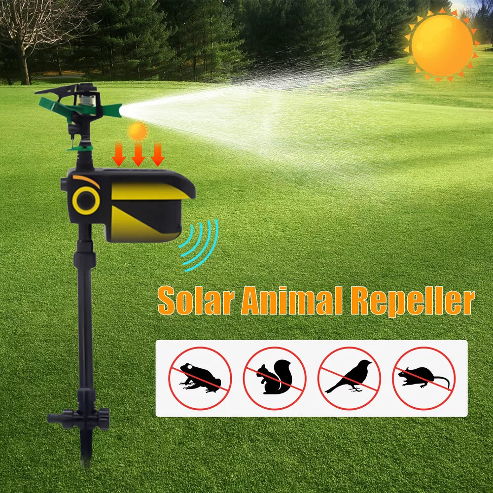 Automatic Motion-Activated Animal Repellent Garden Sprinkler - Animal Sensor Outdoor Lawn Yard Water Sprinkler