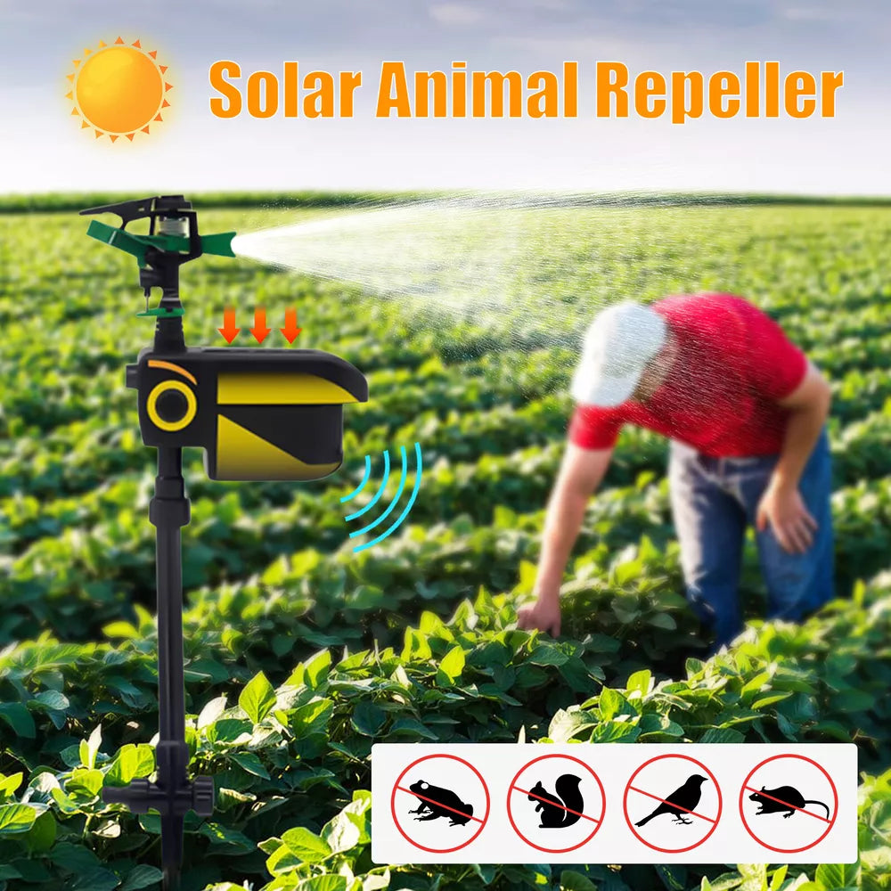 Automatic Motion-Activated Animal Repellent Garden Sprinkler - Animal Sensor Outdoor Lawn Yard Water Sprinkler