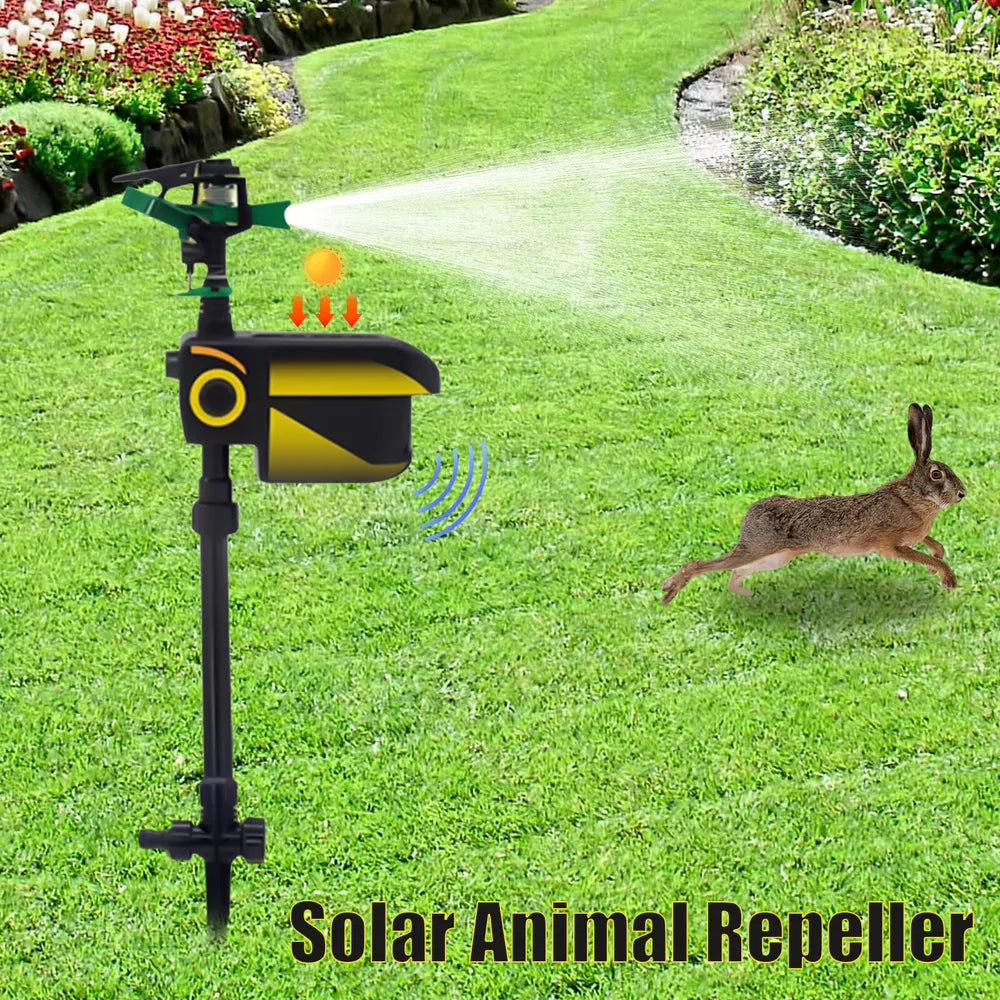 Automatic Motion-Activated Animal Repellent Garden Sprinkler - Animal Sensor Outdoor Lawn Yard Water Sprinkler