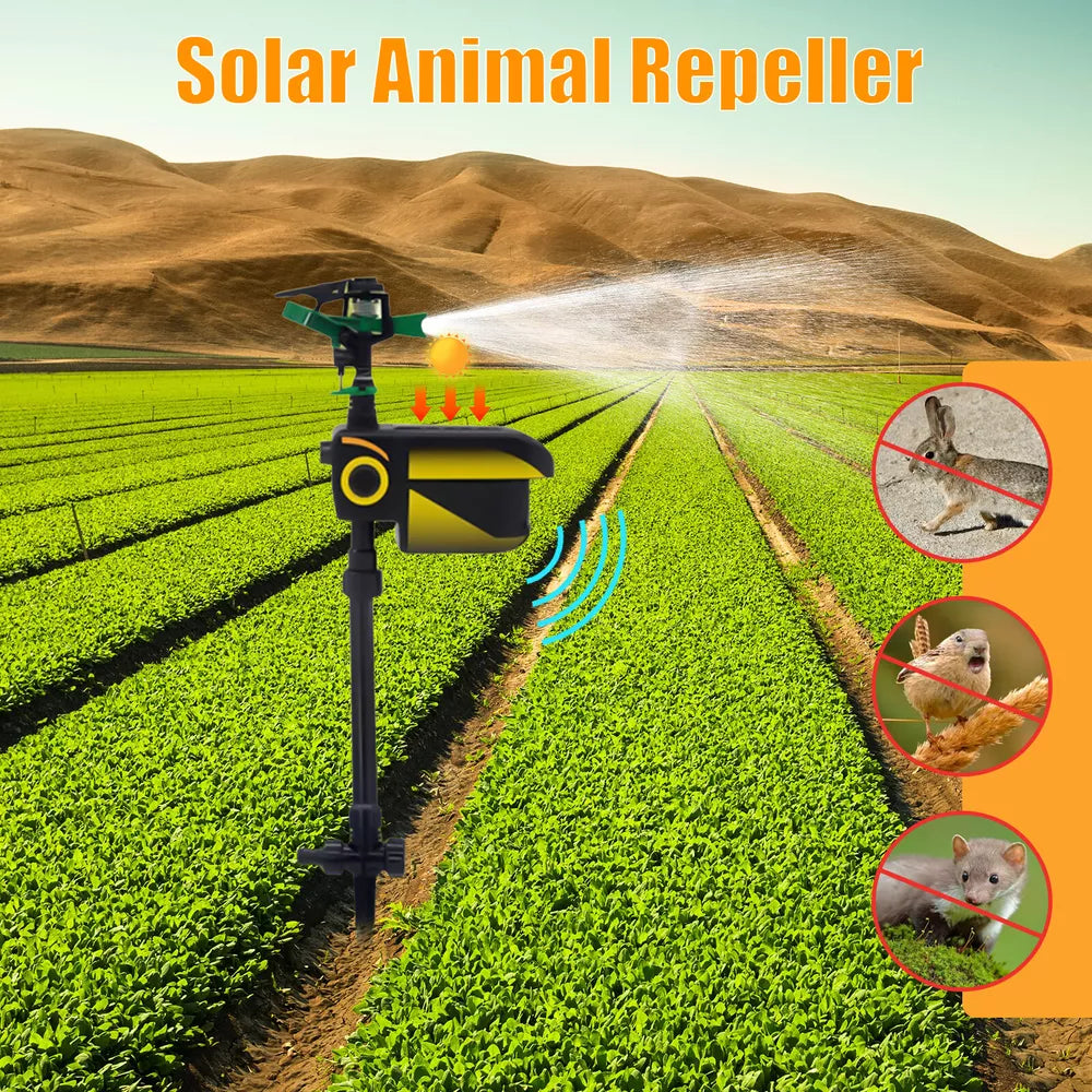 Automatic Motion-Activated Animal Repellent Garden Sprinkler - Animal Sensor Outdoor Lawn Yard Water Sprinkler