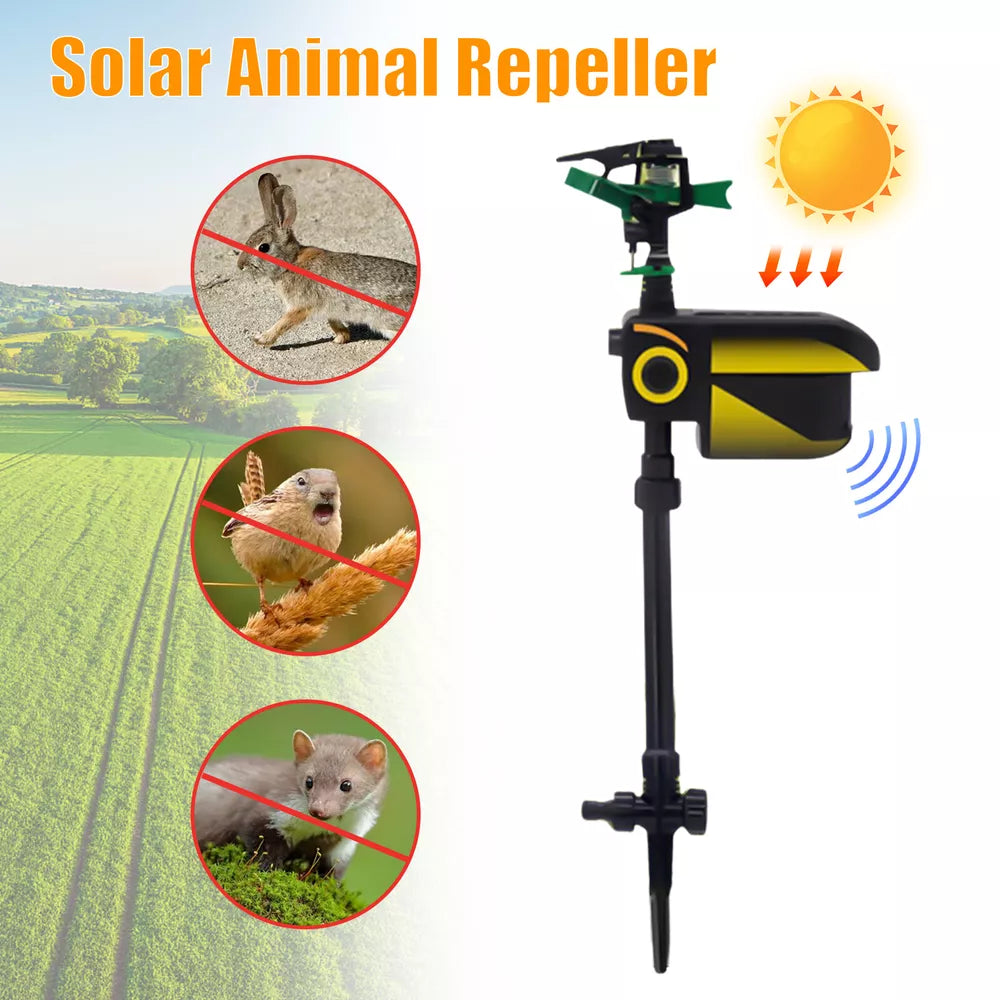 Automatic Motion-Activated Animal Repellent Garden Sprinkler - Animal Sensor Outdoor Lawn Yard Water Sprinkler