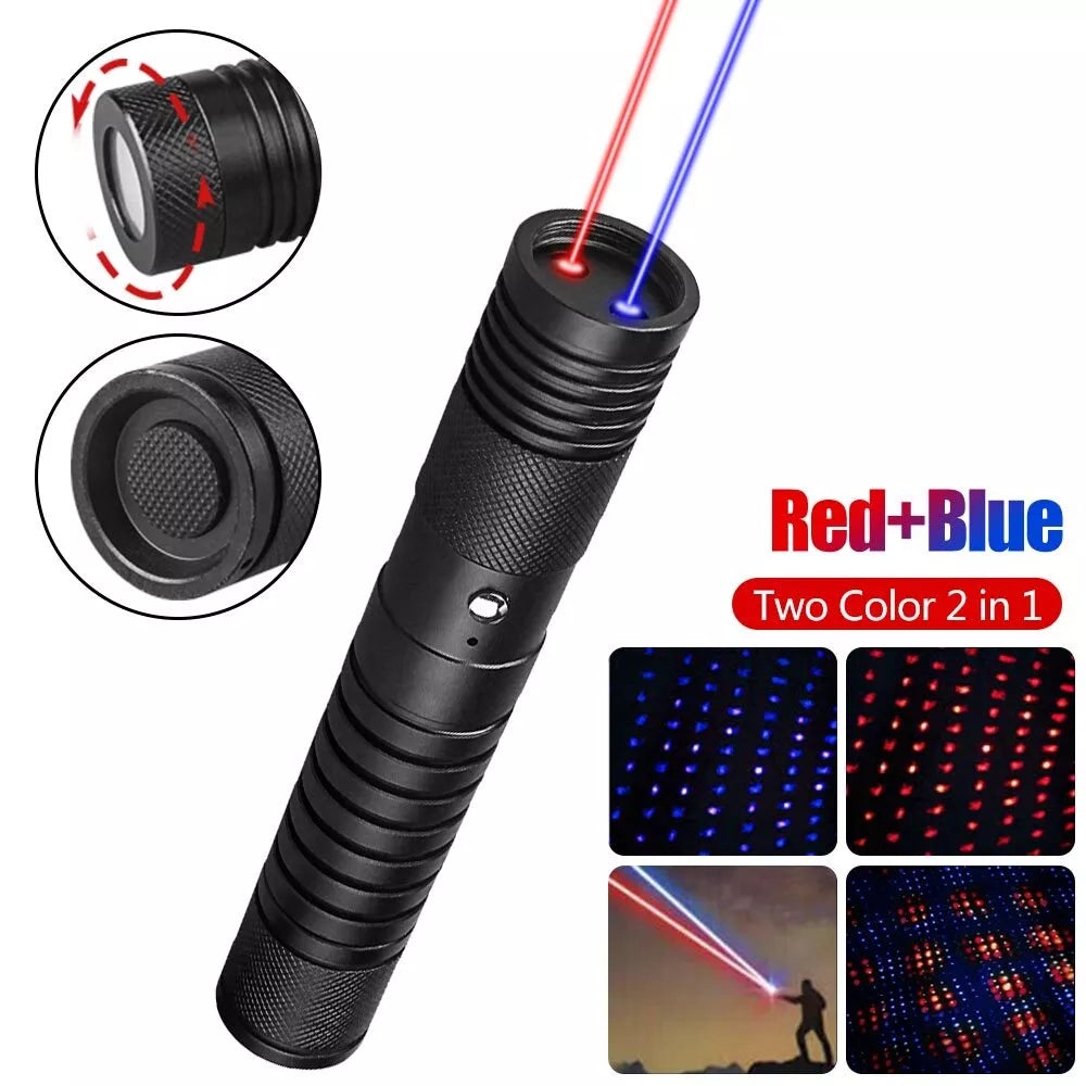 Burning Blue High-Power Tactical Laser Torch- Military Grade Flashlight