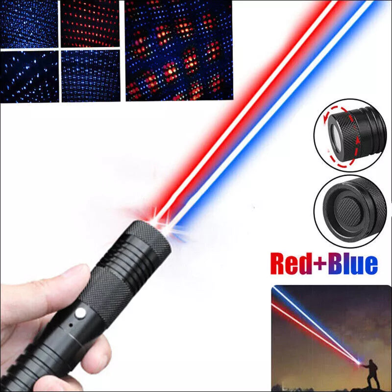Burning Blue High-Power Tactical Laser Torch- Military Grade Flashlight