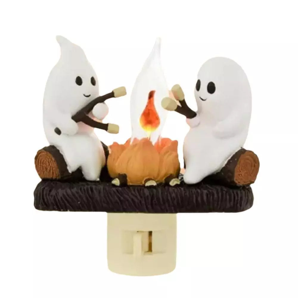 Halloween Ghost Bonfire Night Light - Campfire Flicker Flame Night Light