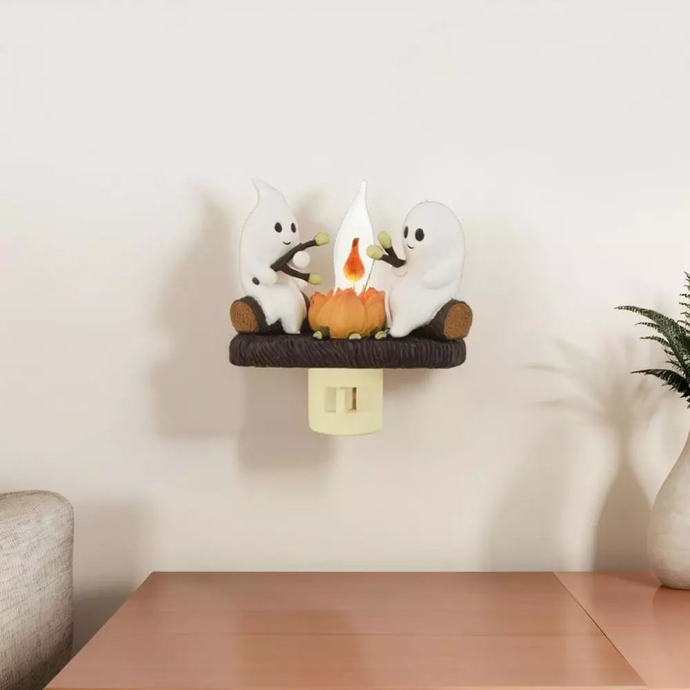 Halloween Ghost Bonfire Night Light - Campfire Flicker Flame Night Light