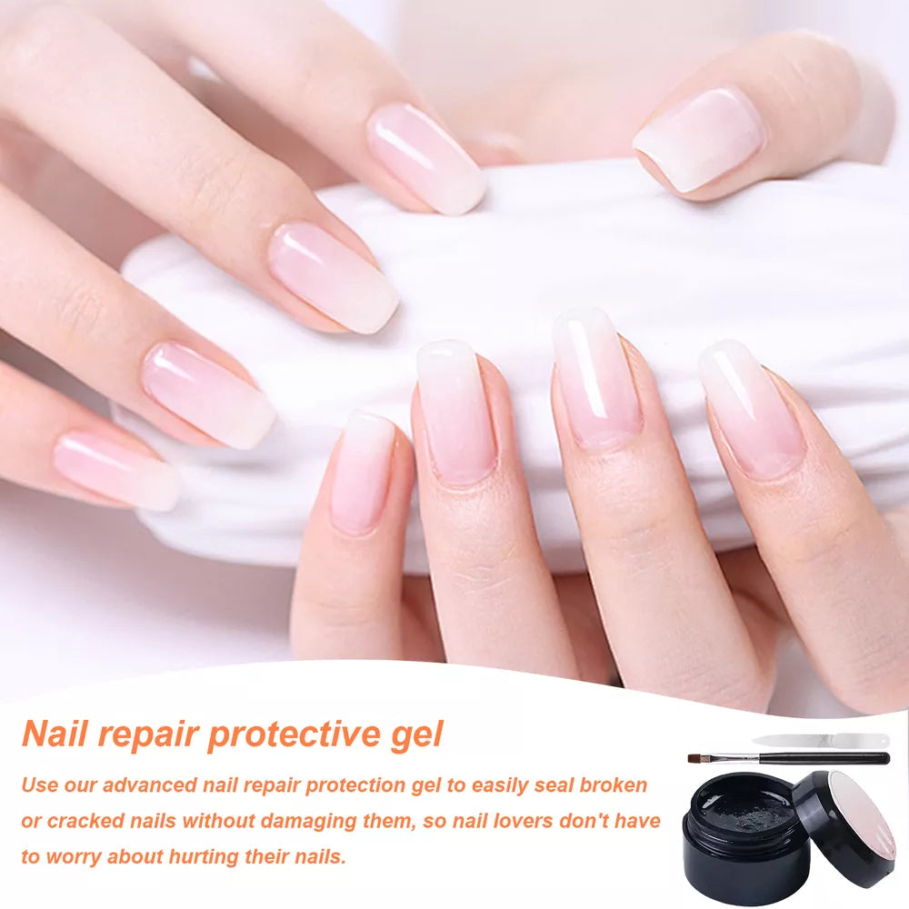Cracked Nail Repair Gel – Fast-Acting Nail Strengthener & Protector
