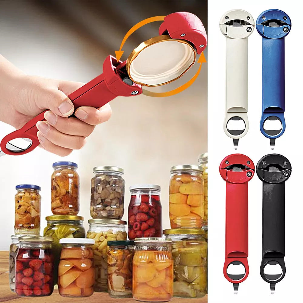 Retractable Bottle Opener - Adjustable Lid Multifunctional Retractable Can Opener
