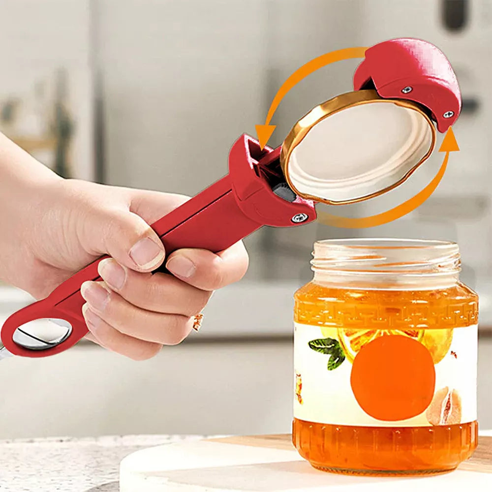 Retractable Bottle Opener - Adjustable Lid Multifunctional Retractable Can Opener