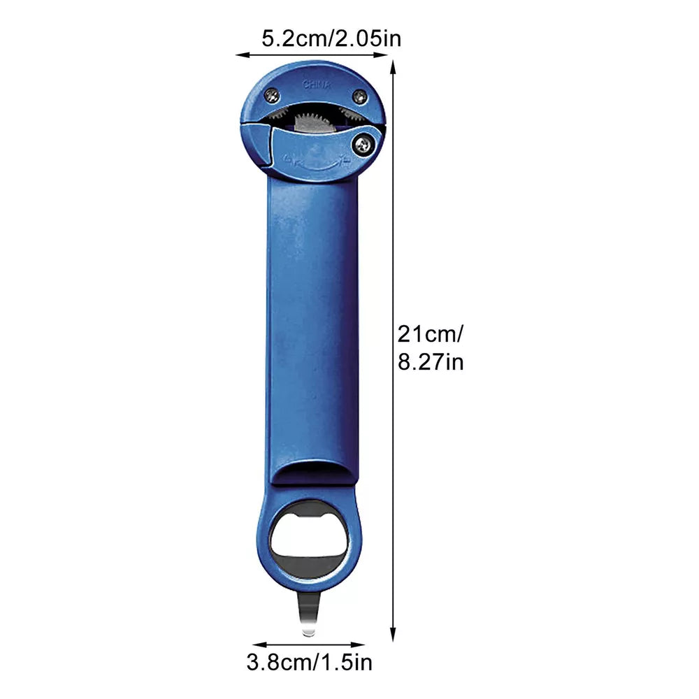 Retractable Bottle Opener - Adjustable Lid Multifunctional Retractable Can Opener