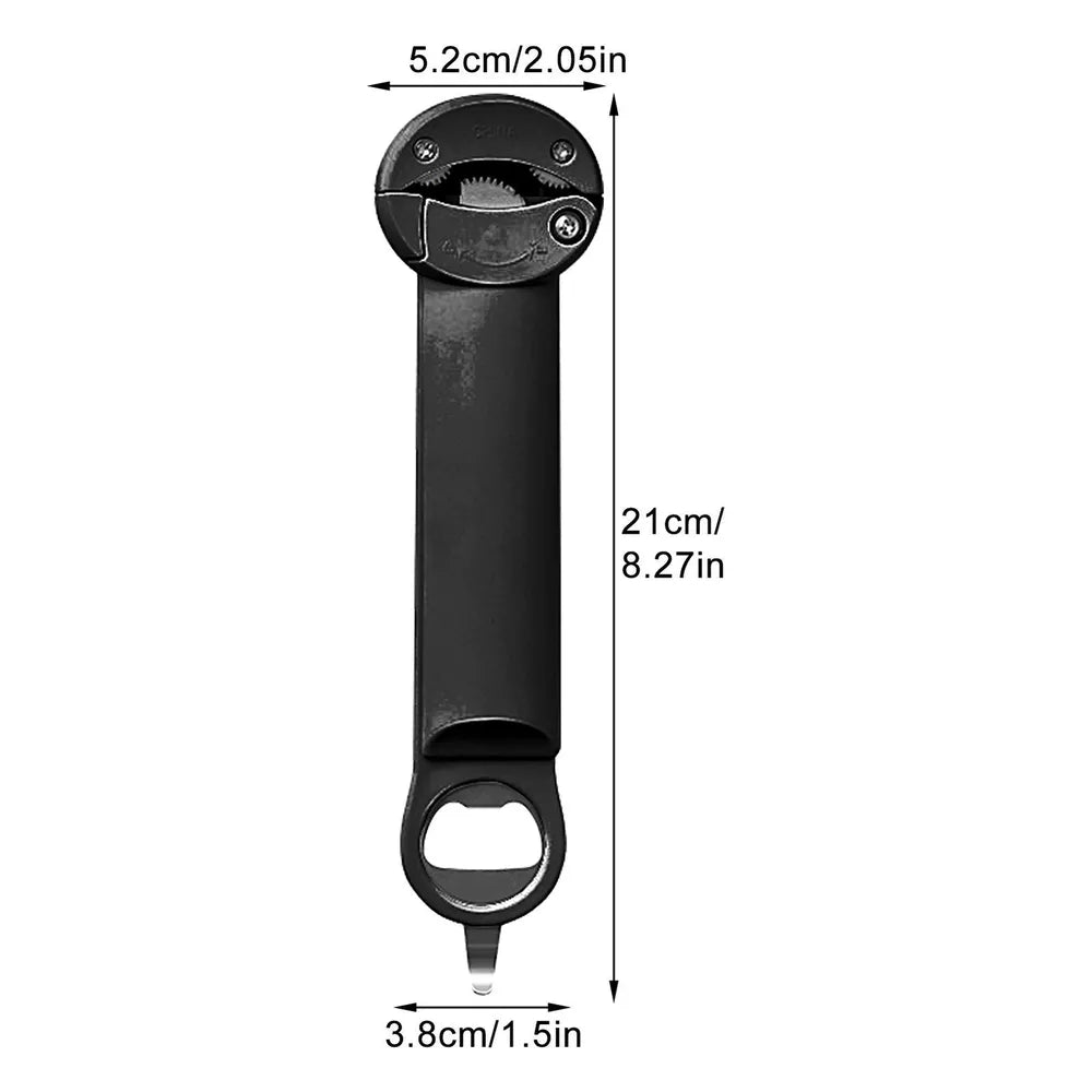 Retractable Bottle Opener - Adjustable Lid Multifunctional Retractable Can Opener