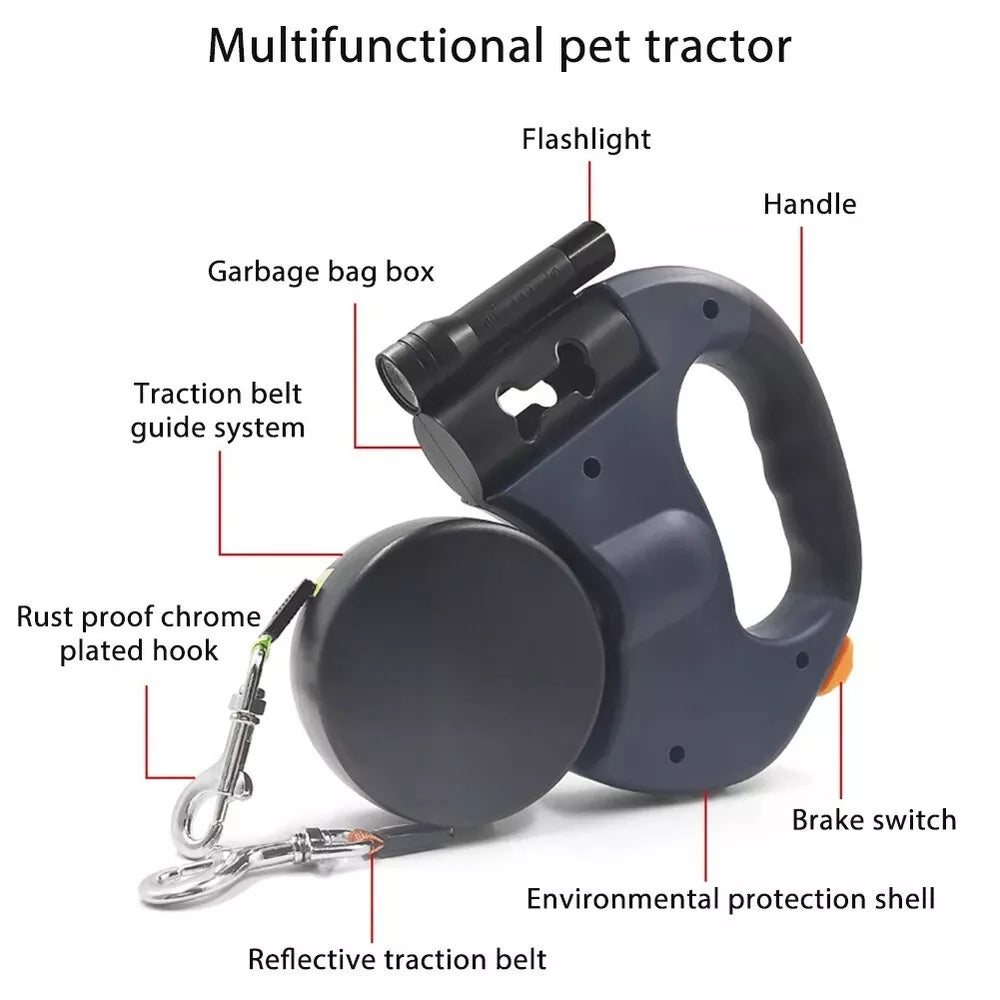Tangle-Free 2 Dogs Retractable Leash – Convenient Dual Dog Walking