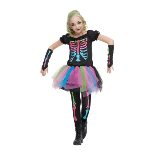 Halloween Rainbow Skeleton Costume