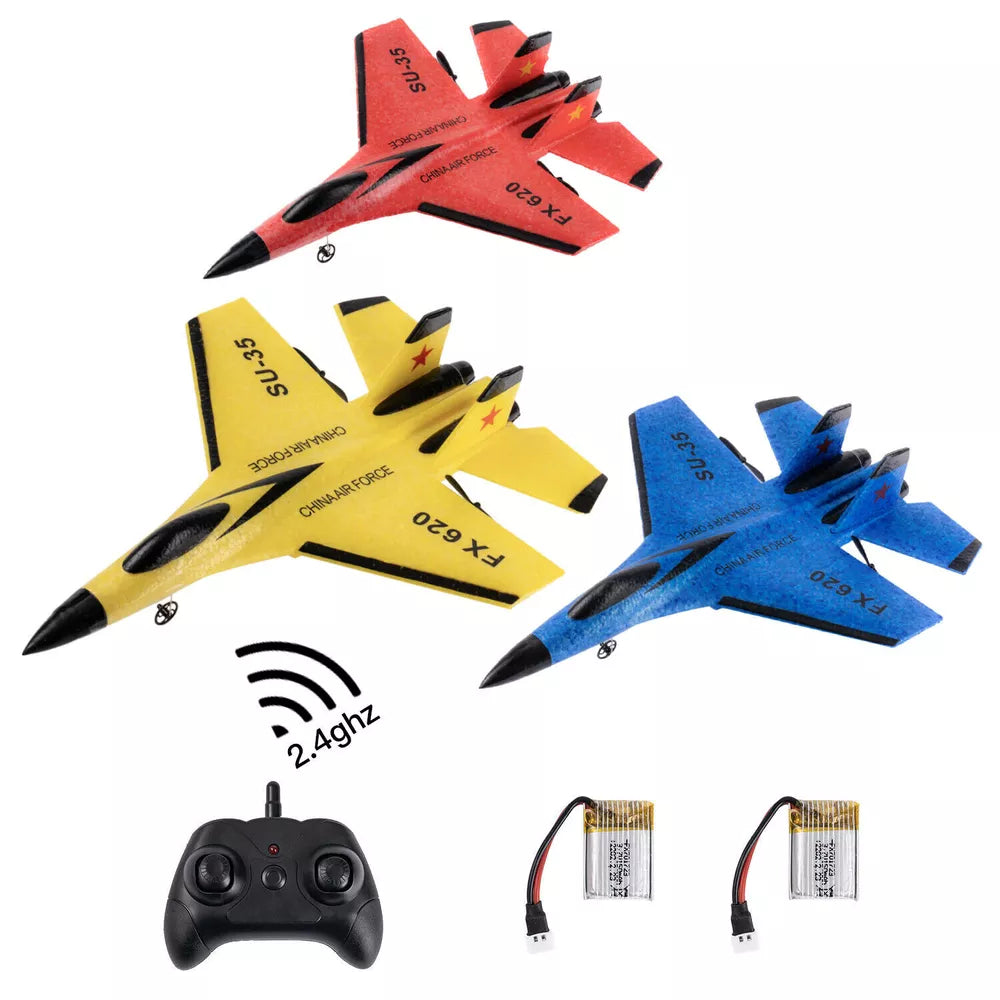 RC Plane SU35 2.4G – LED Light Remote Control Airplane for High-Flying Fun