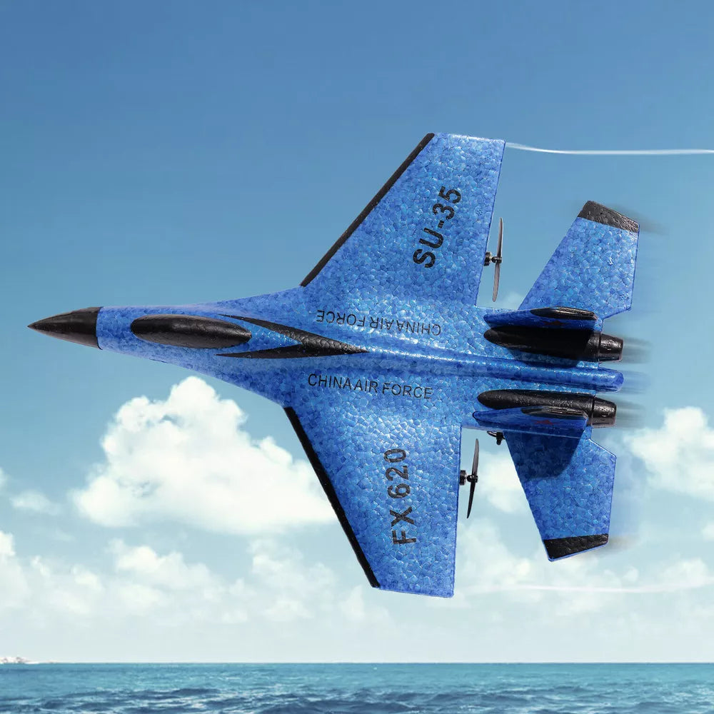 RC Plane SU35 2.4G – LED Light Remote Control Airplane for High-Flying Fun