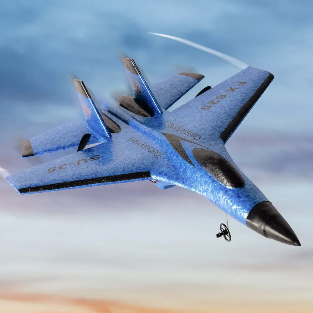RC Plane SU35 2.4G – LED Light Remote Control Airplane for High-Flying Fun
