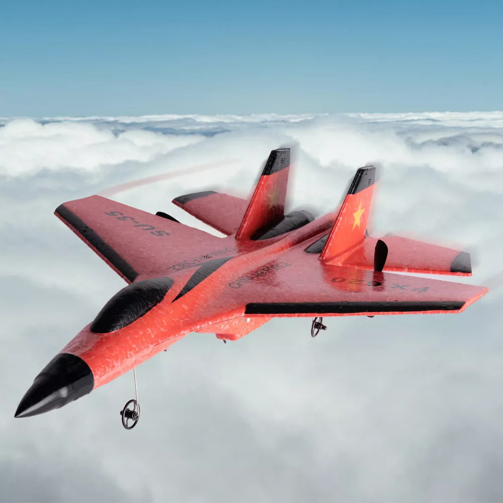 RC Plane SU35 2.4G – LED Light Remote Control Airplane for High-Flying Fun