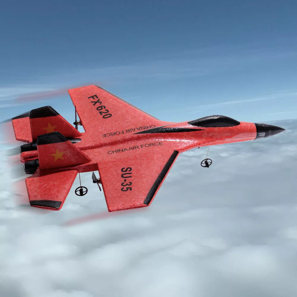 RC Plane SU35 2.4G – LED Light Remote Control Airplane for High-Flying Fun