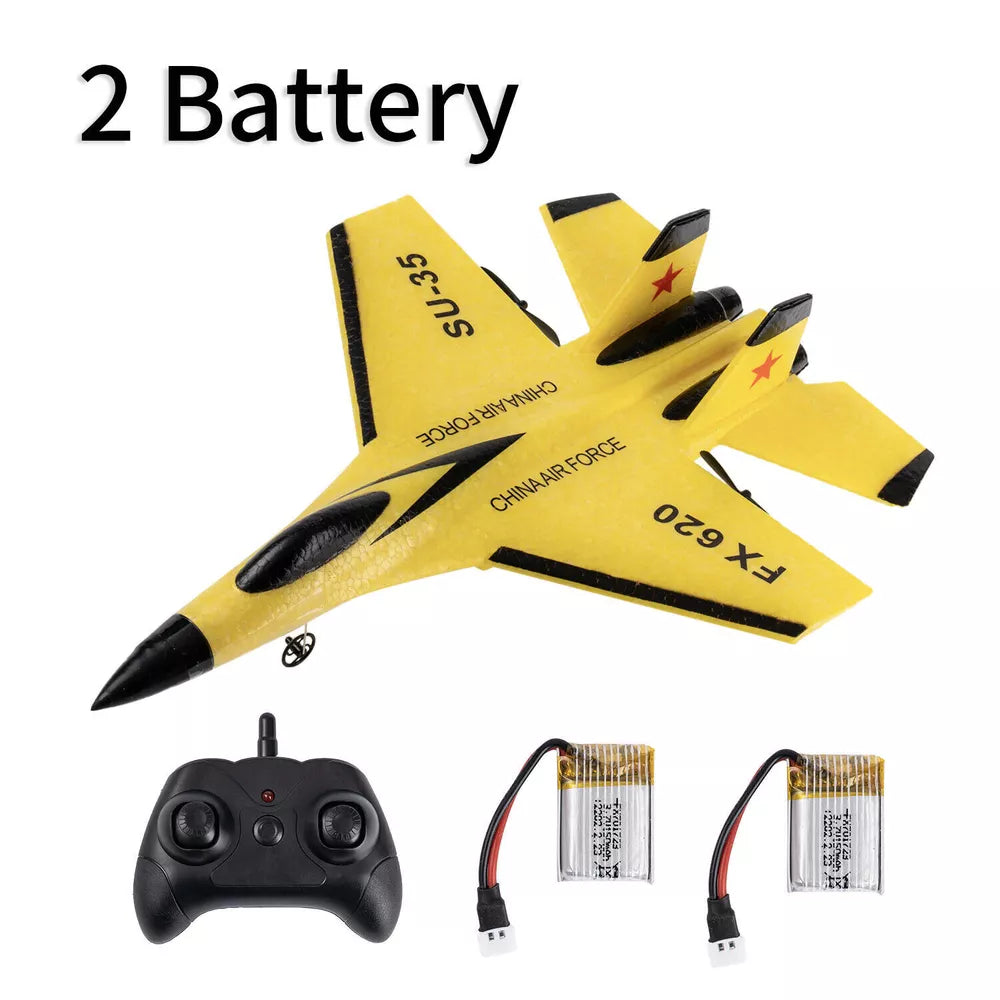 RC Plane SU35 2.4G – LED Light Remote Control Airplane for High-Flying Fun
