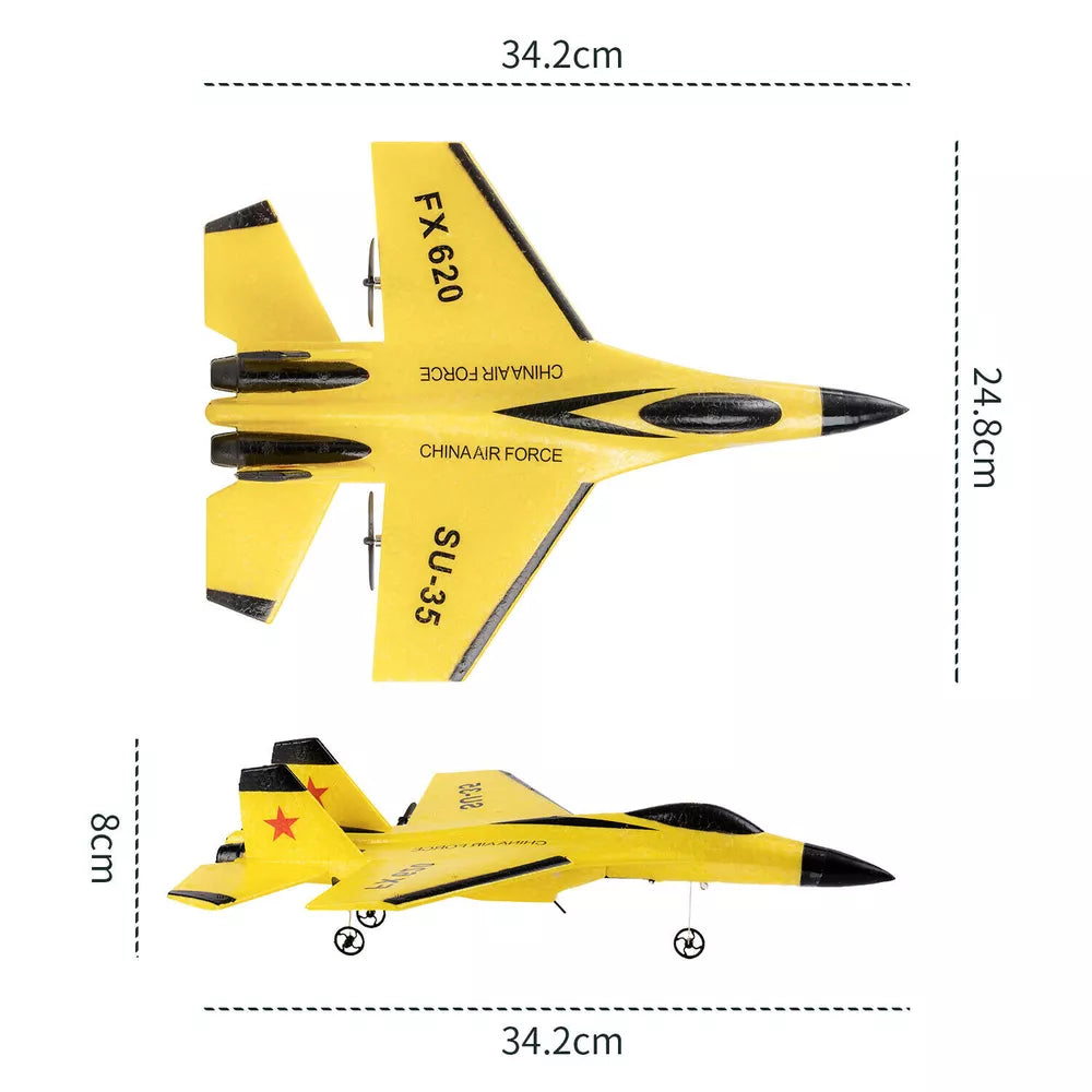 RC Plane SU35 2.4G – LED Light Remote Control Airplane for High-Flying Fun