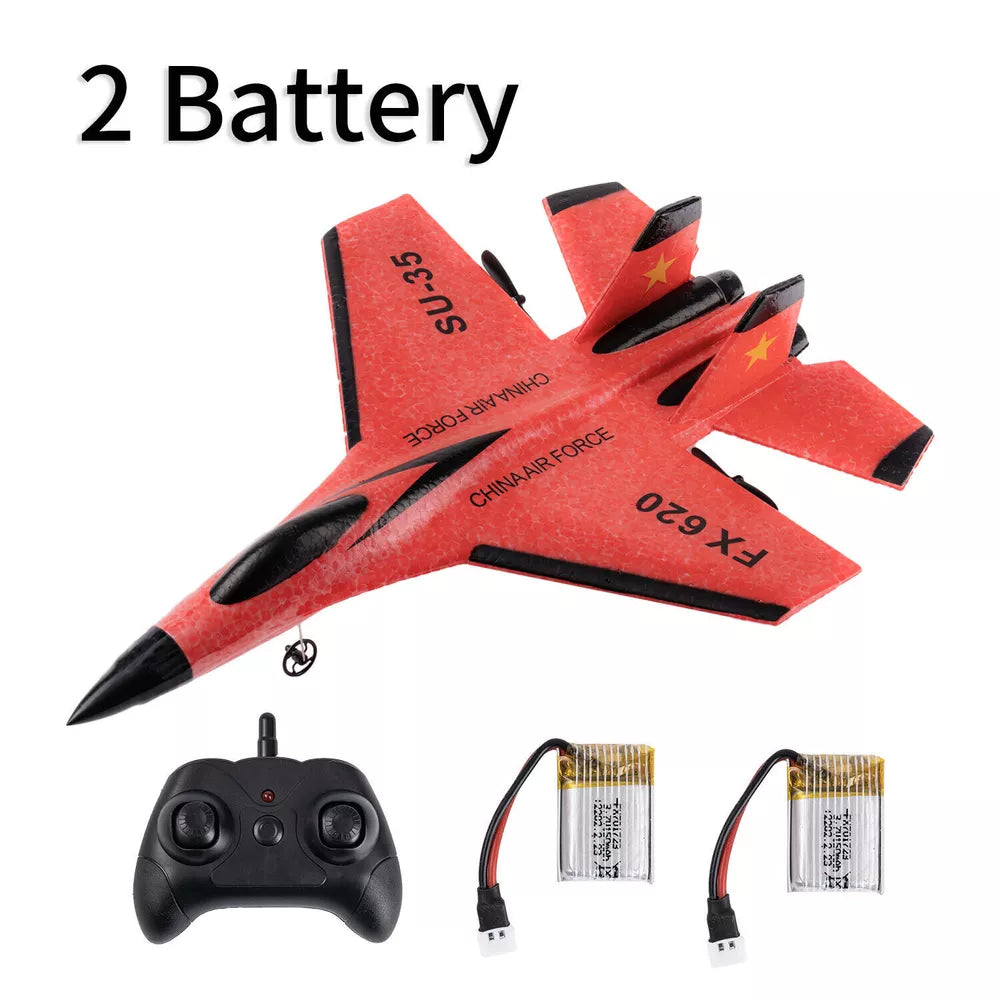 RC Plane SU35 2.4G – LED Light Remote Control Airplane for High-Flying Fun