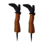 Artificial Witch Legs Halloween Yard Decoration