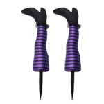 Artificial Witch Legs Halloween Yard Decoration