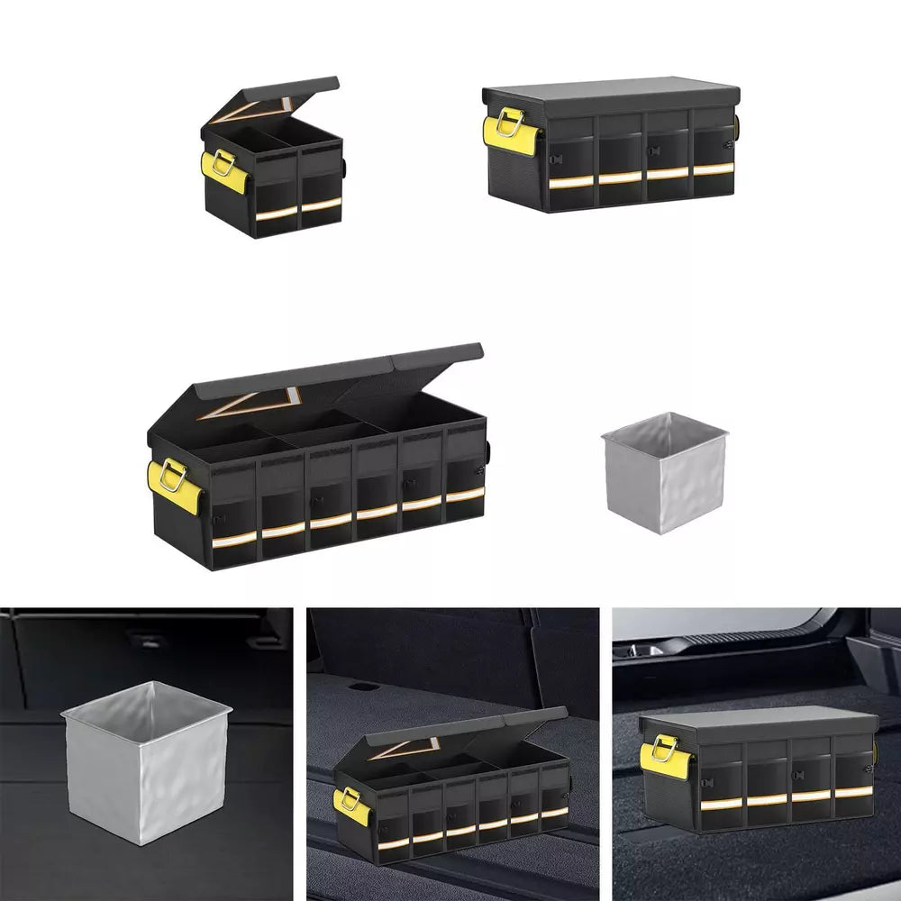 Car Trunk Organizer – Transform Your Vehicle with This Stylish Multi-Functional Leather Storage Bag for Effortless Tidying and Tool Management