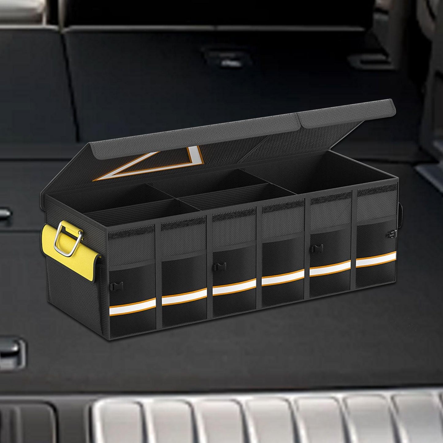 Car Trunk Organizer – Transform Your Vehicle with This Stylish Multi-Functional Leather Storage Bag for Effortless Tidying and Tool Management
