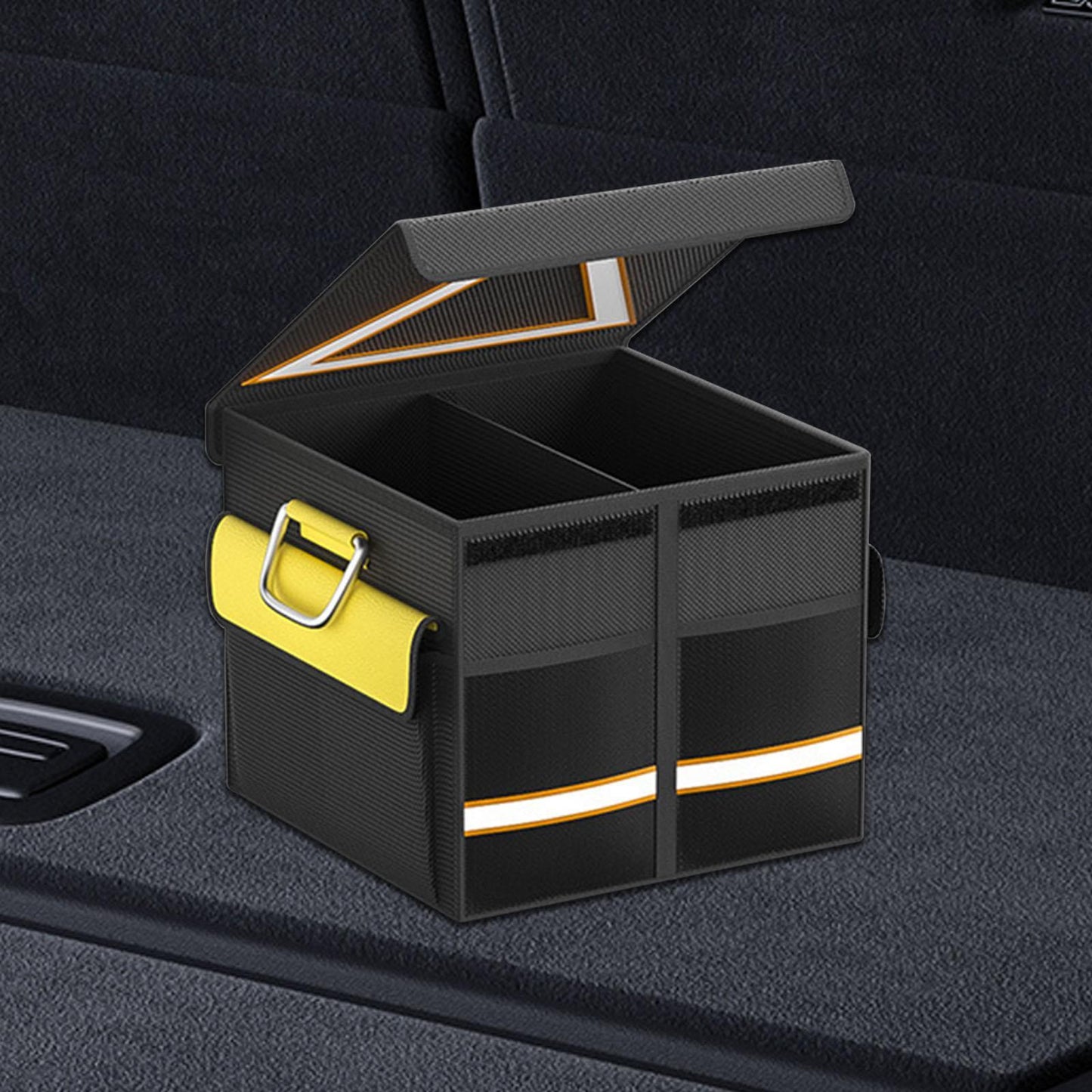 Car Trunk Organizer – Transform Your Vehicle with This Stylish Multi-Functional Leather Storage Bag for Effortless Tidying and Tool Management