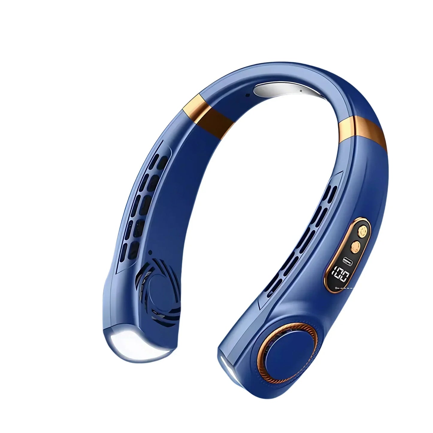 Tragbarer Nackenventilator mit LED-Kühlplatten