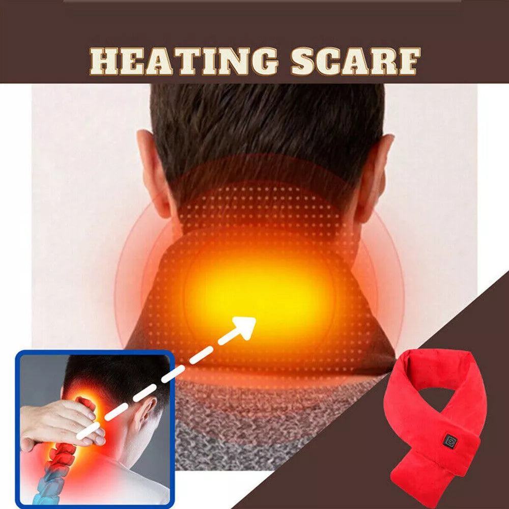 Smart Heating Winter Scarf - Heating Pad for Neck Pain &Stiffness Relief