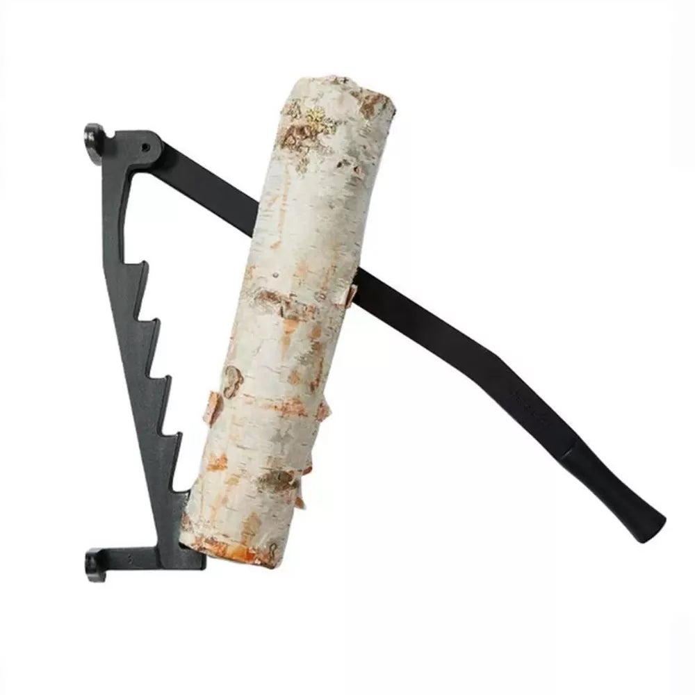Hanging Carbon Steel Firewood Chopping Machine - Portable Wall Mounted Wood Kindling Splitter