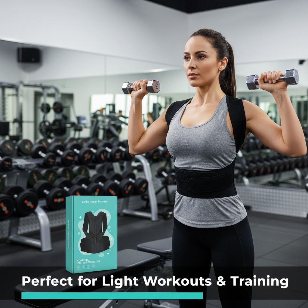 Full back support posture brace copper back brace stays