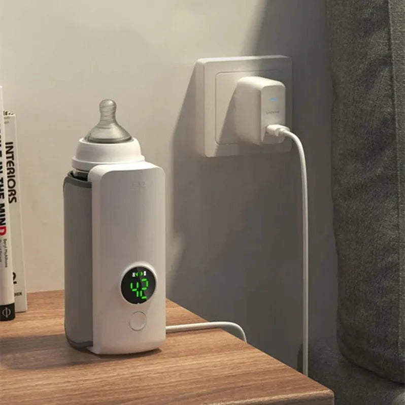 Portable Baby Bottle Warmer – Travel-Friendly & Rechargeable