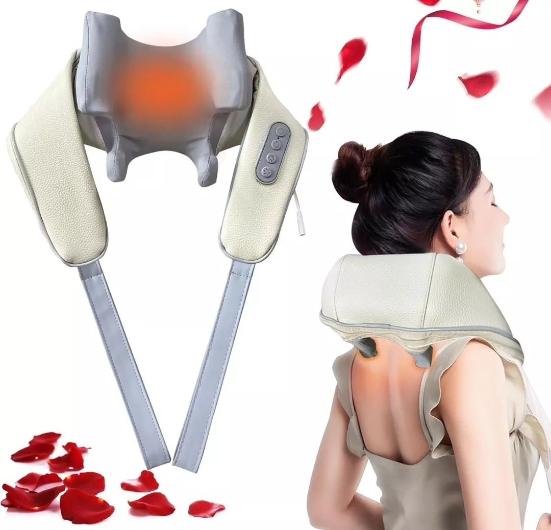 Neck and Shoulder Heat Massager – Therapeutic Relaxation Tool - Perfect Wellness Gift