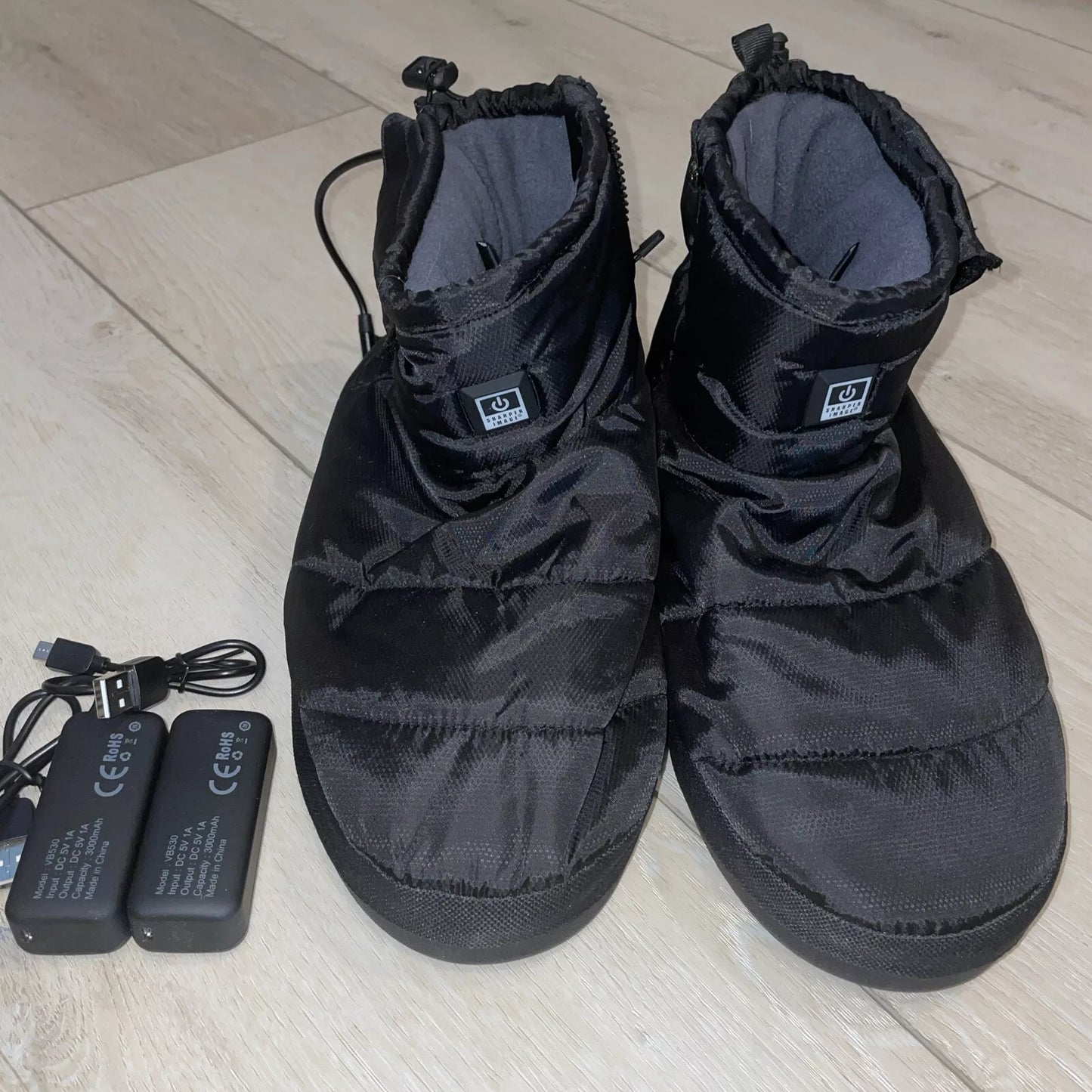 Heated Indoor/Outdoor Slippers by Sharper Image