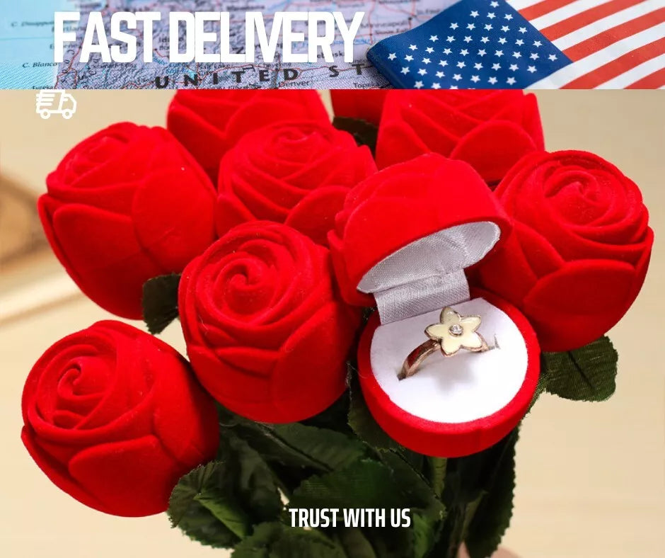 Blush Rose Ring Box