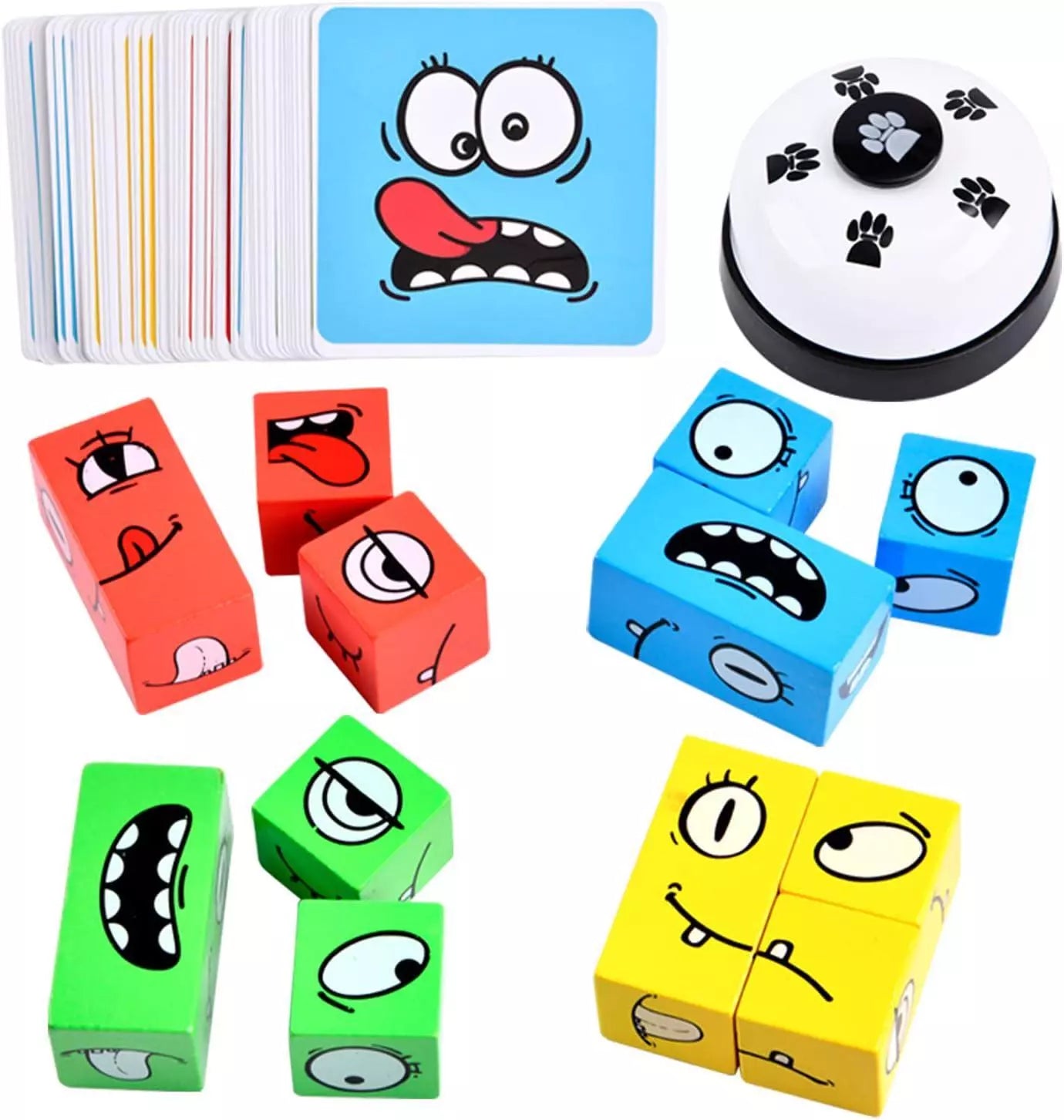 Expression Puzzle Building Blocks Game