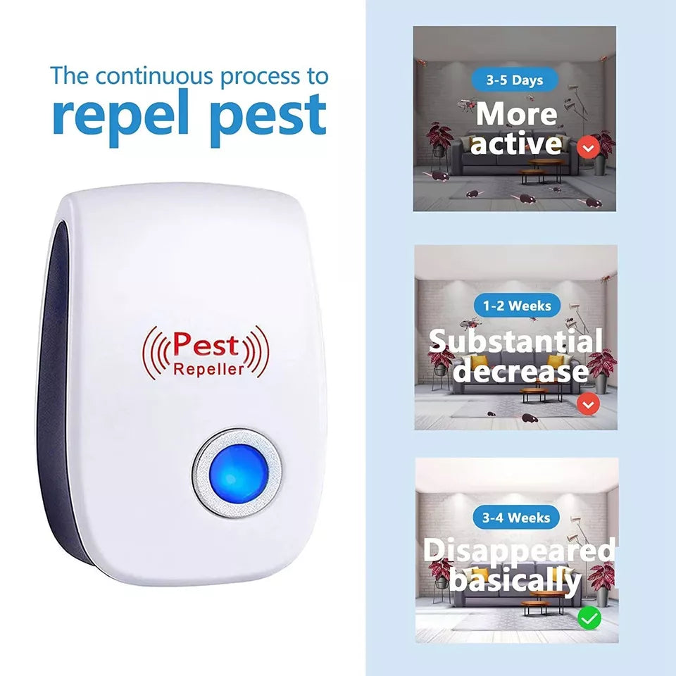 Ultrasonic Pest Repeller – Safe & Effective Rodent & Insect Control