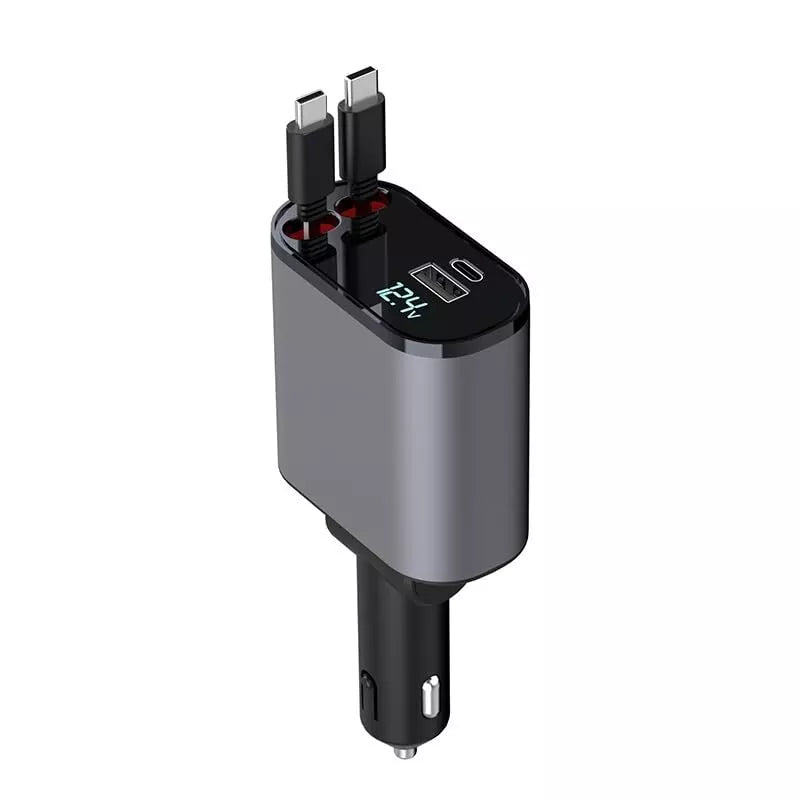 4 In 1 Retractable Car Charger