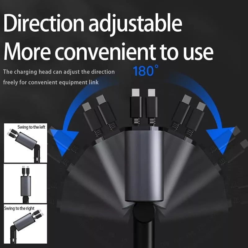 4 In 1 Retractable Car Charger