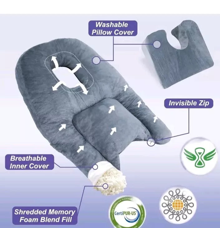Face Down Pillow After Bbl Or Eye Surgery Stomach Sleeping Pillow