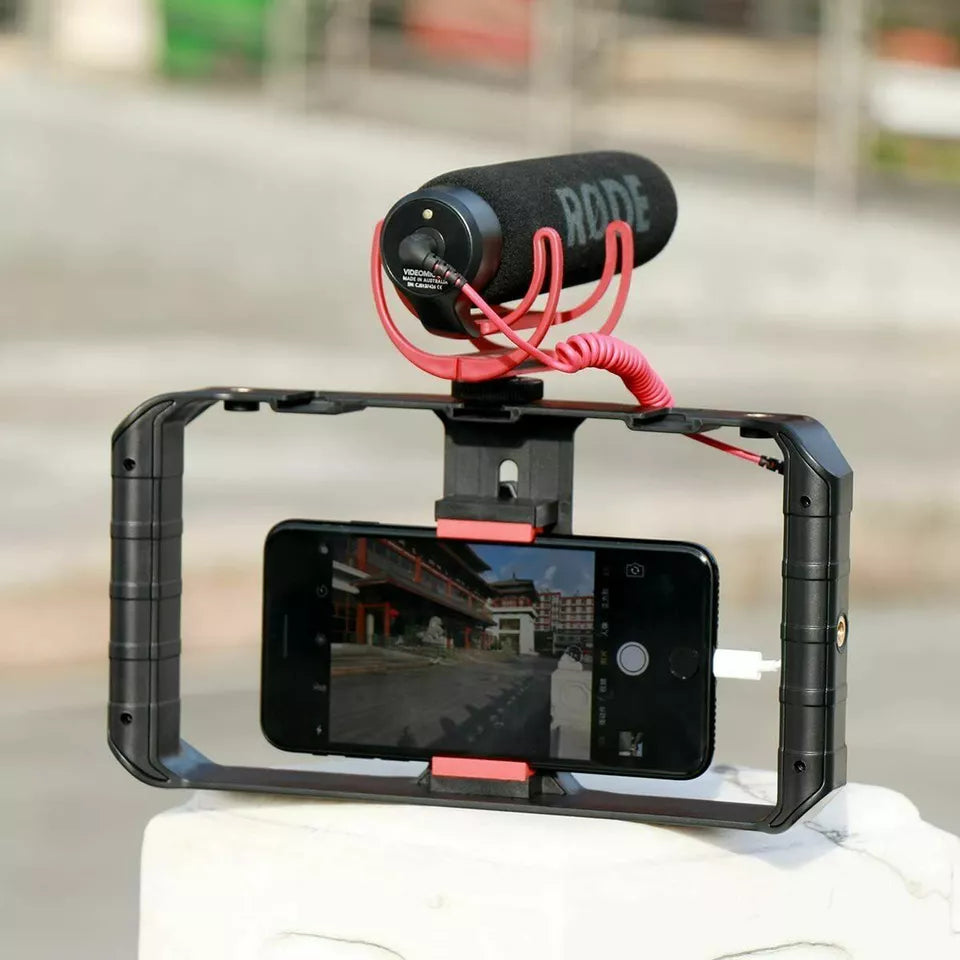 Smartphone Video Rig Stabilizer With Light
