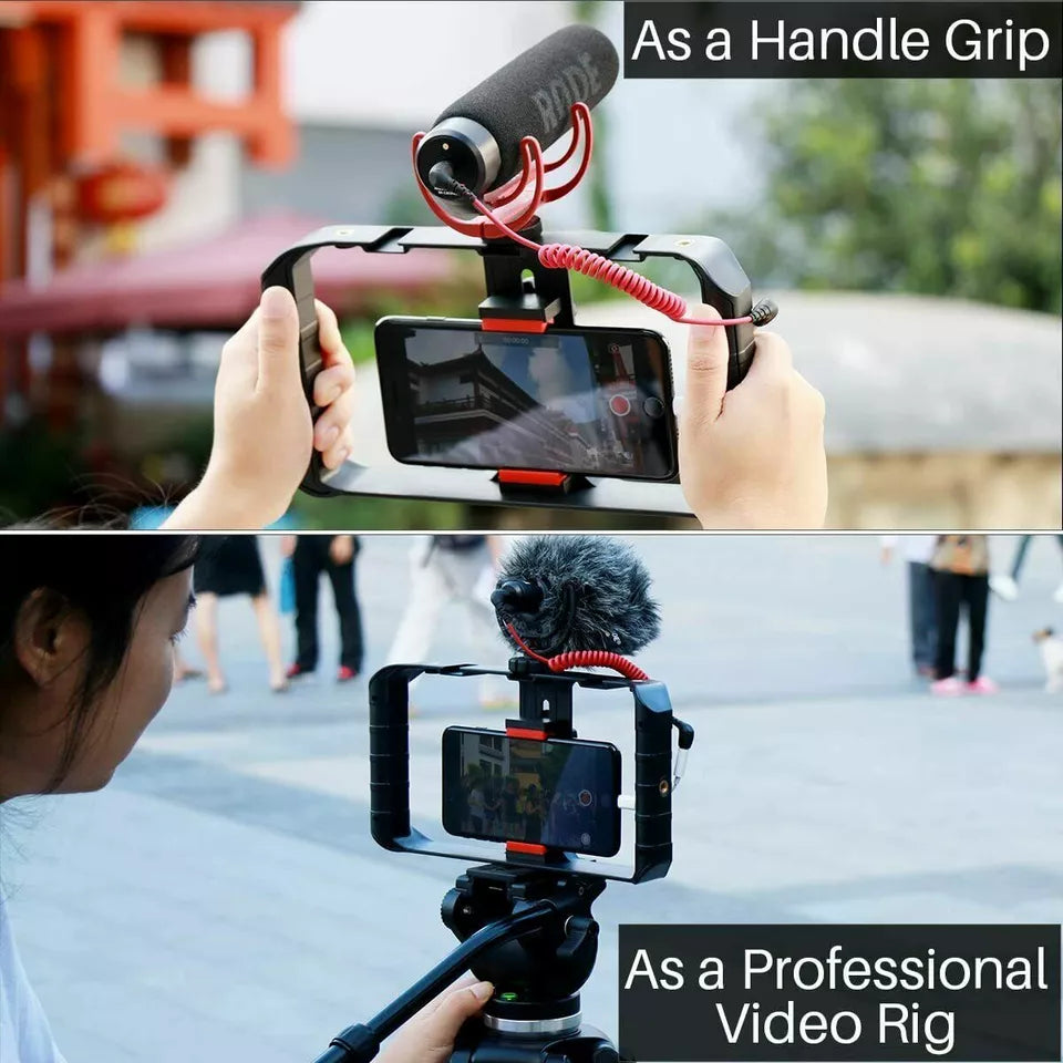 Smartphone Video Rig Stabilizer With Light