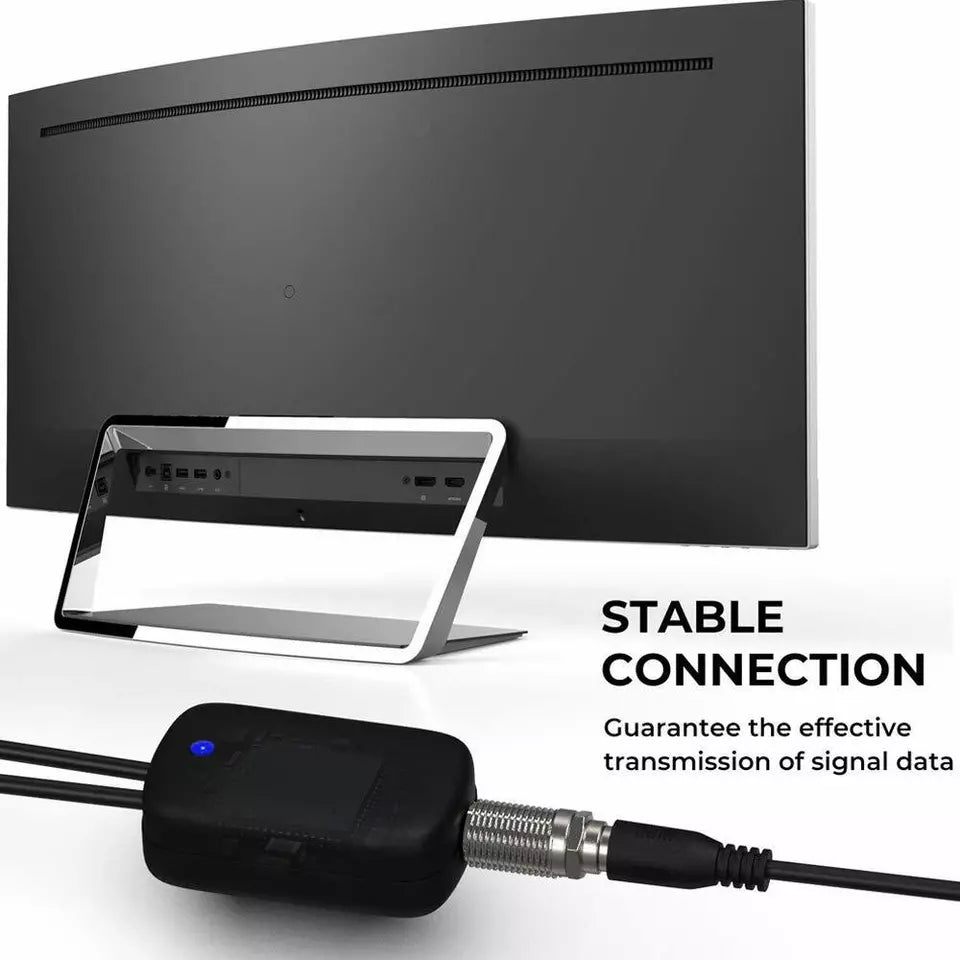 300 Miles Indoor Digital Amplified HDTV Antenna W/ Signal Booster